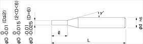 無限リード40エンドミル：図面